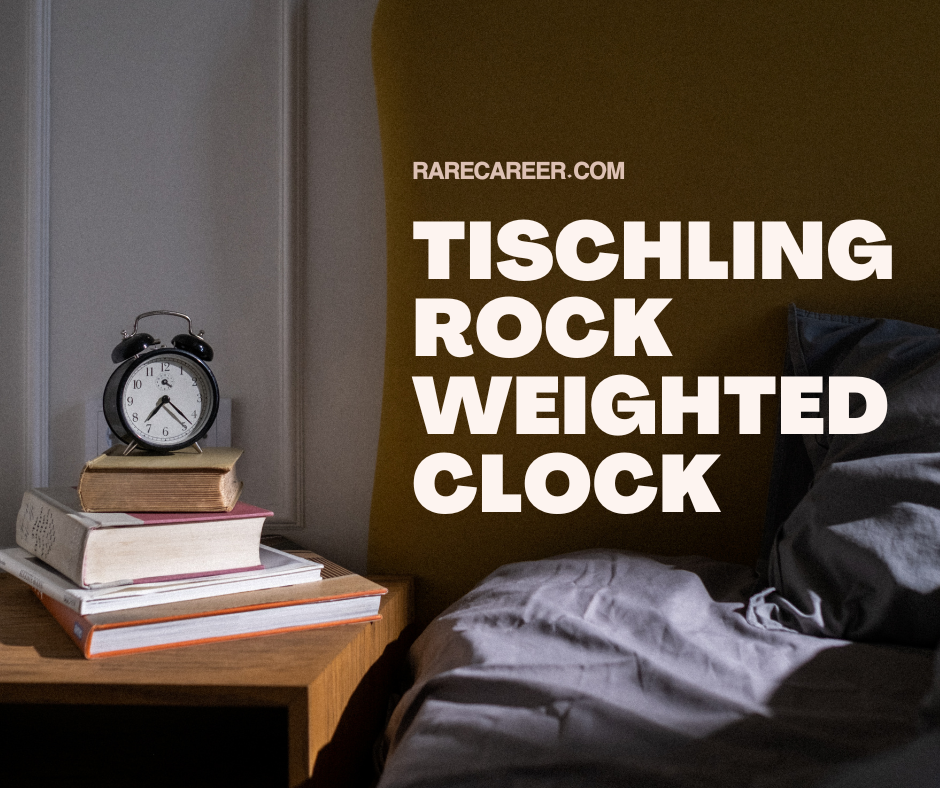 Tischling Rock Weighted Clock: Stylish Timekeeping Solution